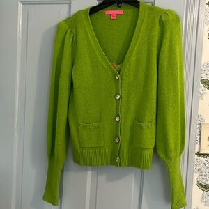 Lilly Pulitzer lime green 2 piece sweater set. Size small